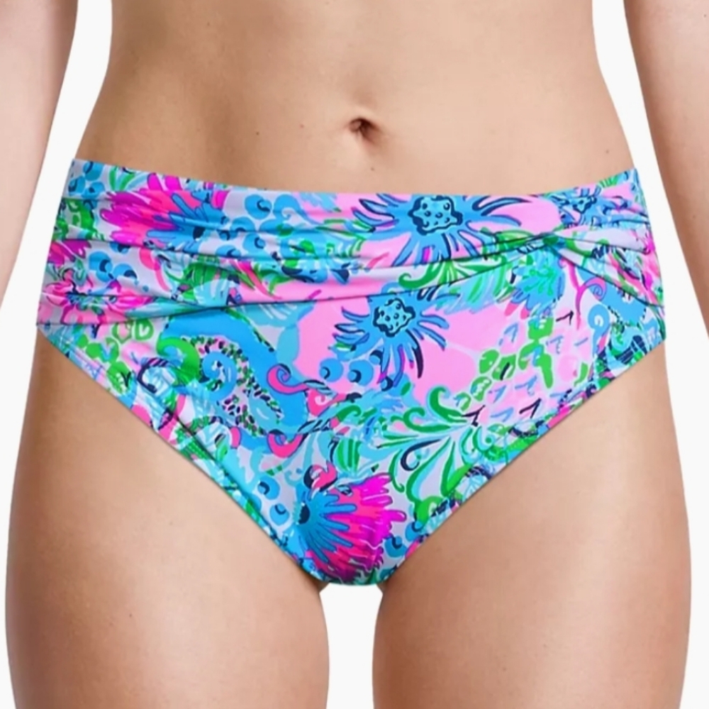 LILLY PULITZER "Yarrow High Waisted Bottom Sz 12 & 16  Mandevilla Baby